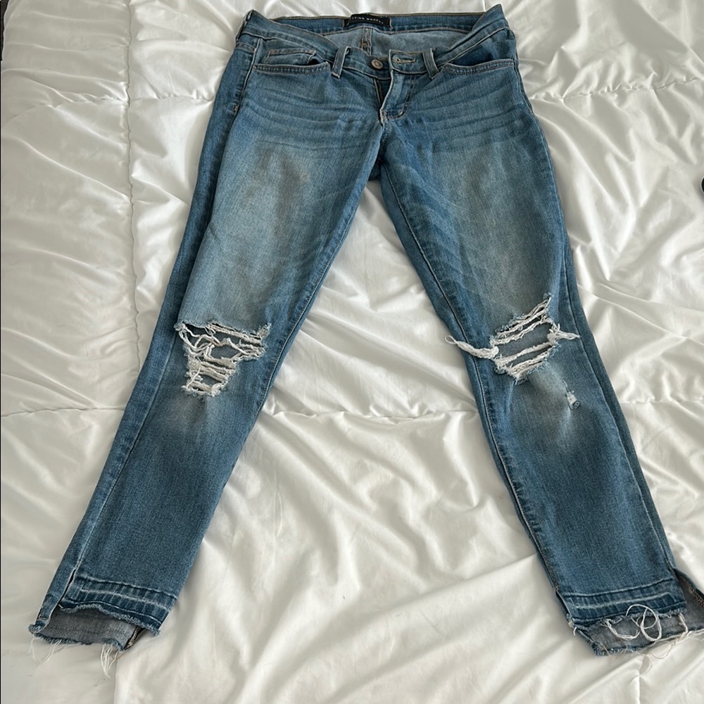 Flying Monkey Distressed Skinny Jeans - Blue